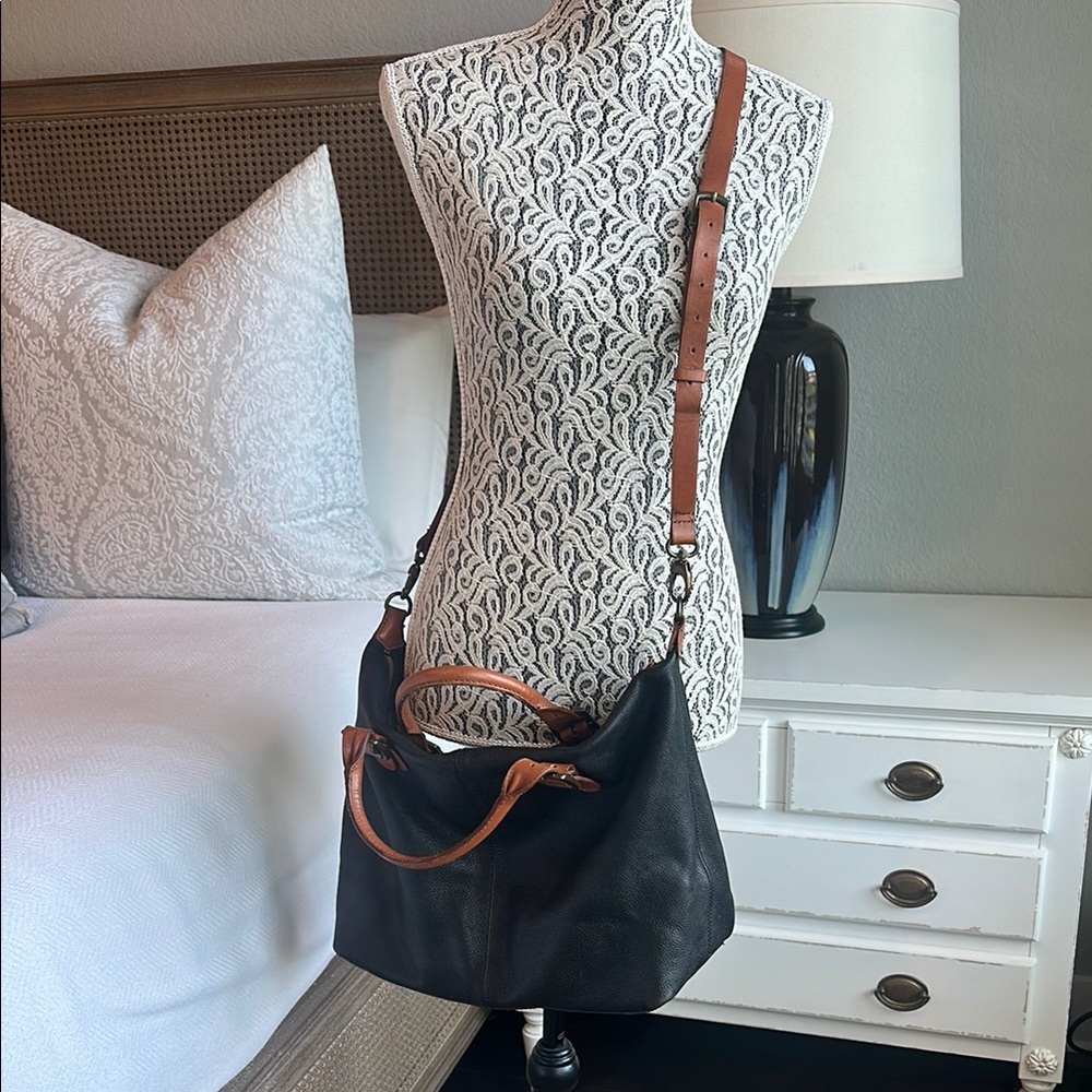 Mark & Graham Black and Brown Shoulder Bag